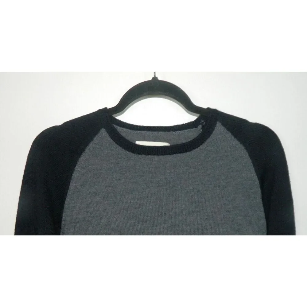 Current/Elliott Sweater Men's Size Medium Grey Blue Wool Long Sleeve Crew‎ Neck